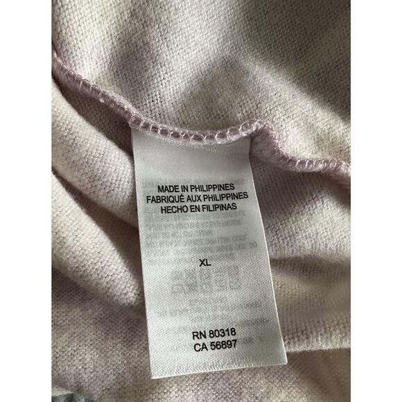 New Lucky Brand Women's Cloud Soft LS Crewneck Lilac Purple Palm Print XL - Picture 5 of 6